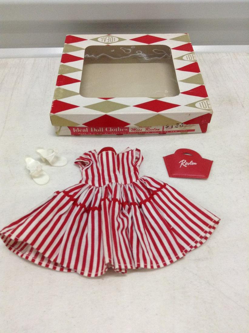 1950s Ideal "Little Miss Revlon" Doll Outfit with: 1950s Ideal "Little Miss Revlon" Doll Outfit with Original Box