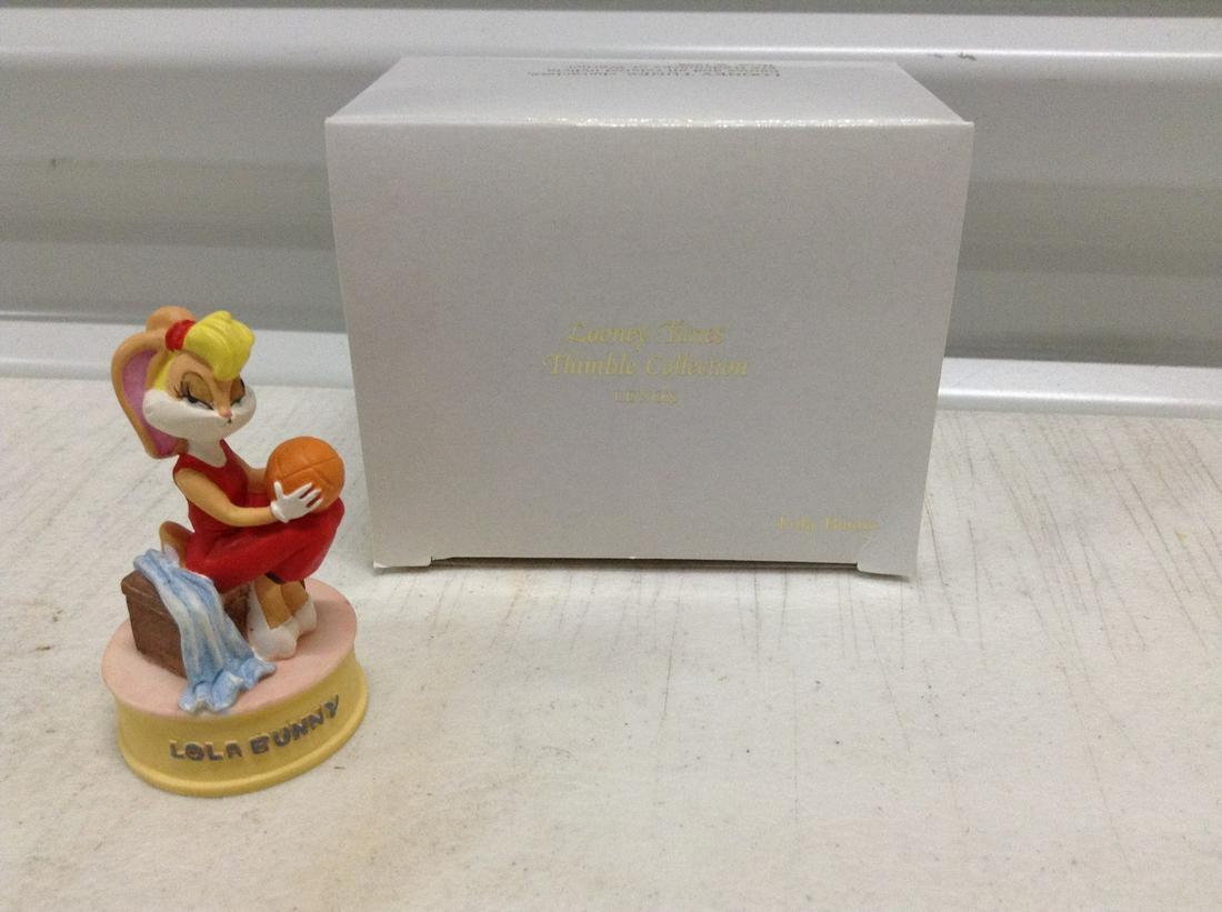 1998 Lenox Lola Bunny Looney Tunes Thimble Collection: 1998 Lenox Lola Bunny Looney Tunes Thimble Collection with Box