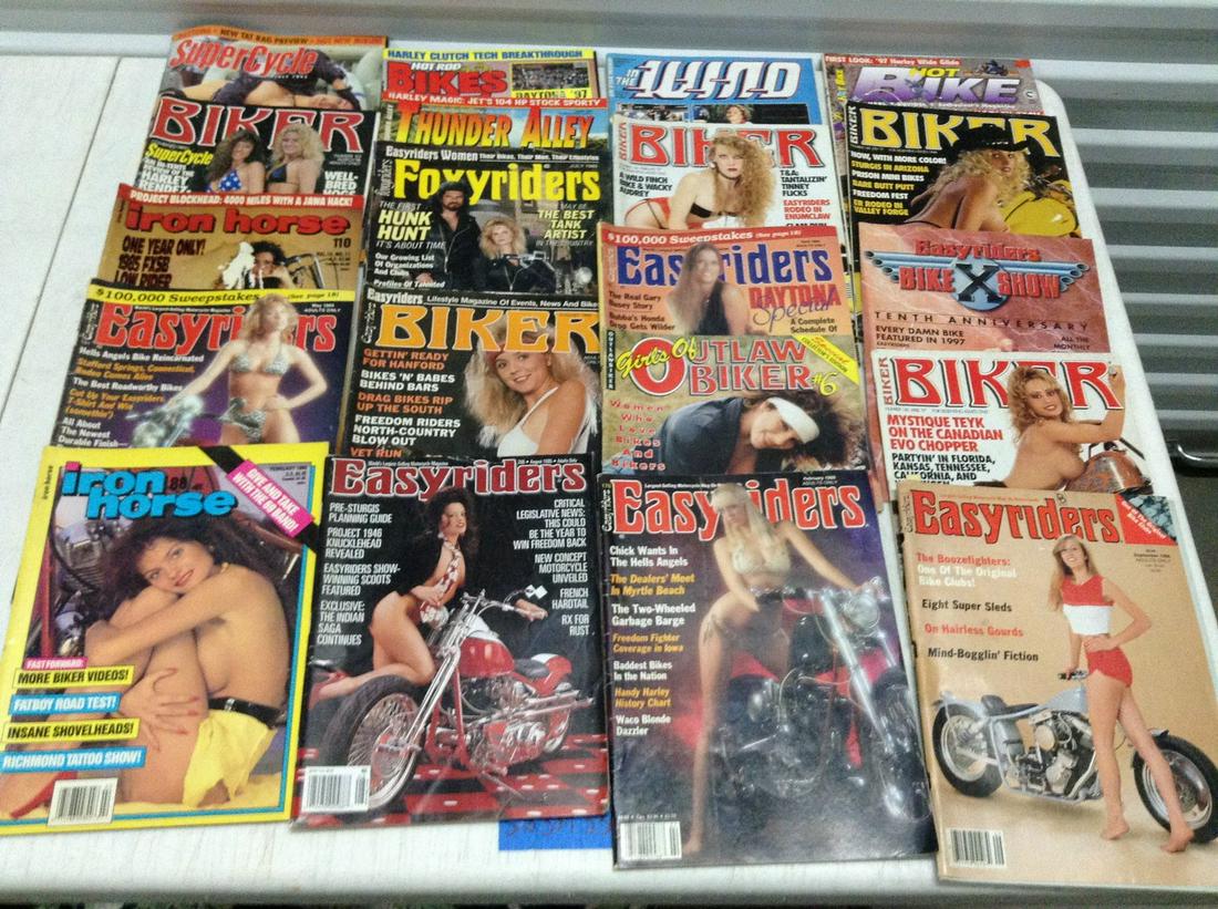 Large lot of Vintage Easy Rider and other biker: Large lot of Vintage Easy Rider and other biker Magazines