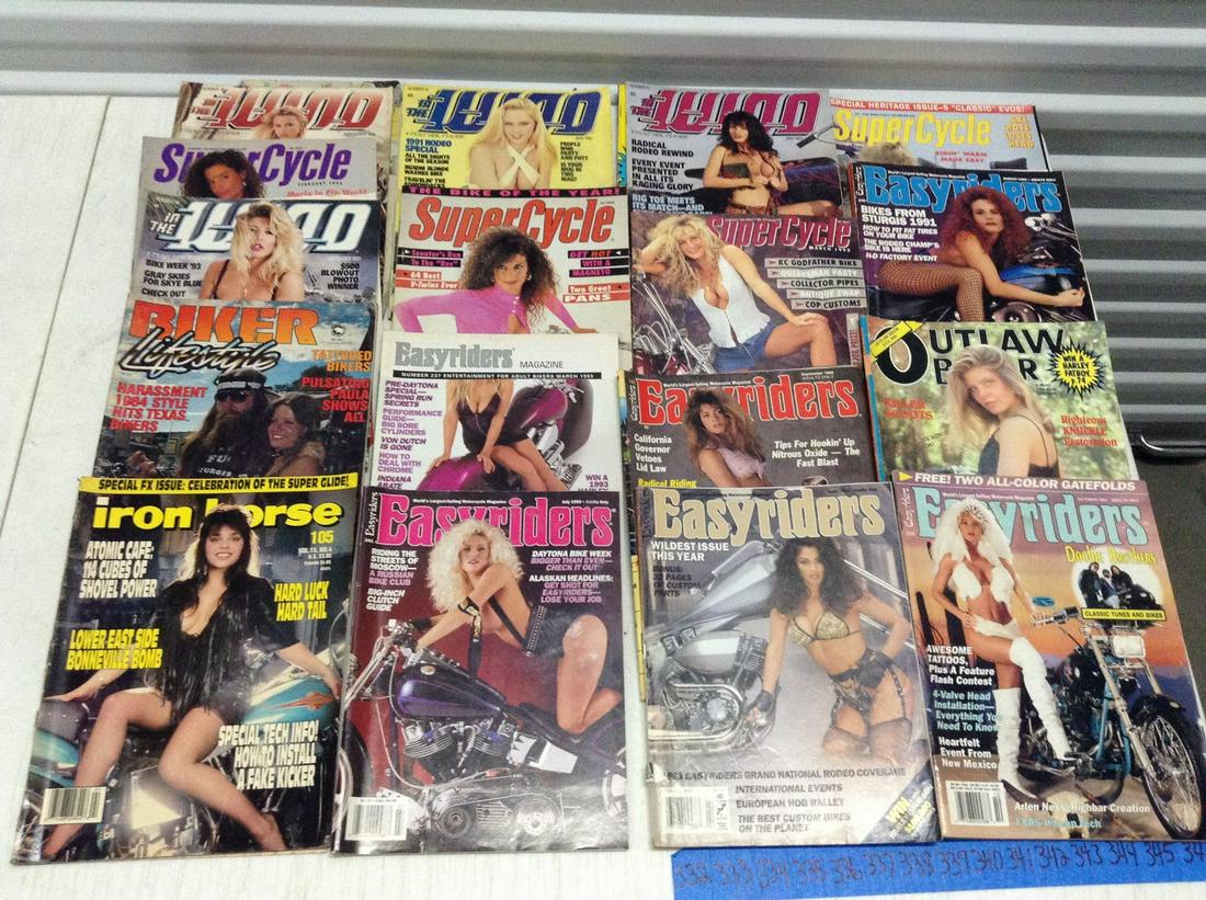 Large lot of Vintage Easy Rider and other Biker: Large lot of Vintage Easy Rider and other Biker Magazines