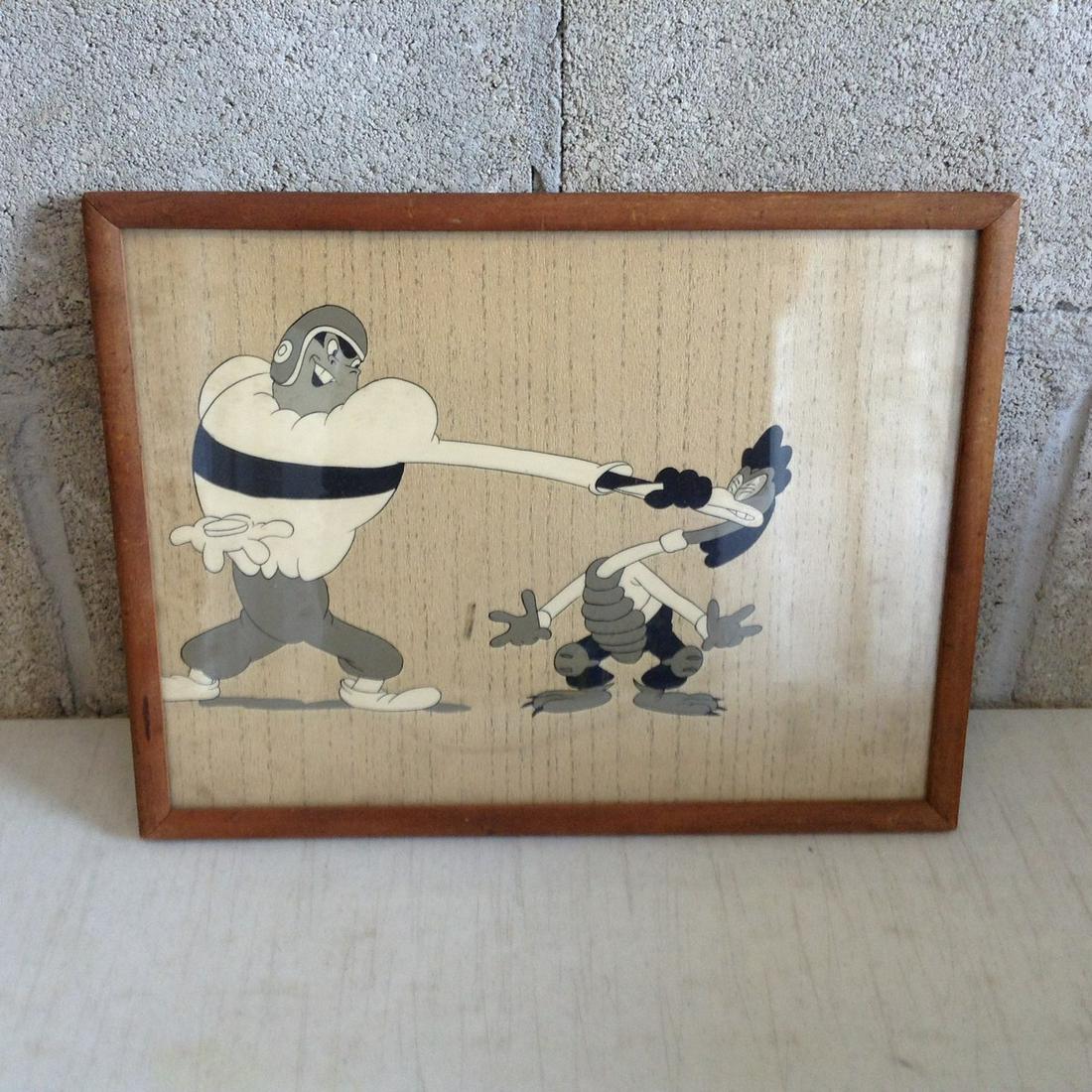Framed Vintage ANIMATION DUCK Cartoon CELL (1 of 1)
