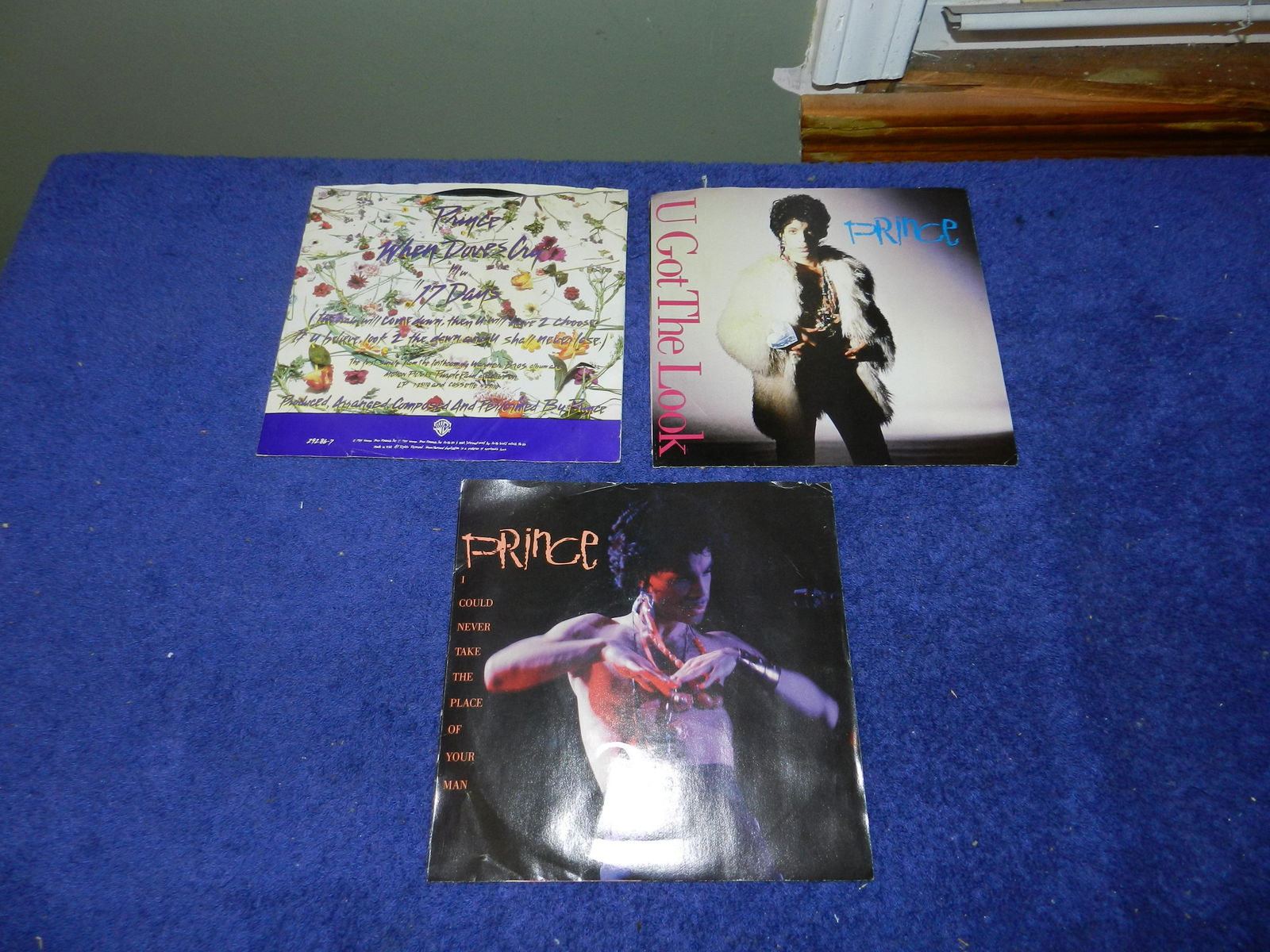 3 Prince Picture Sleeve 45RPM 7" Records (1 of 1)