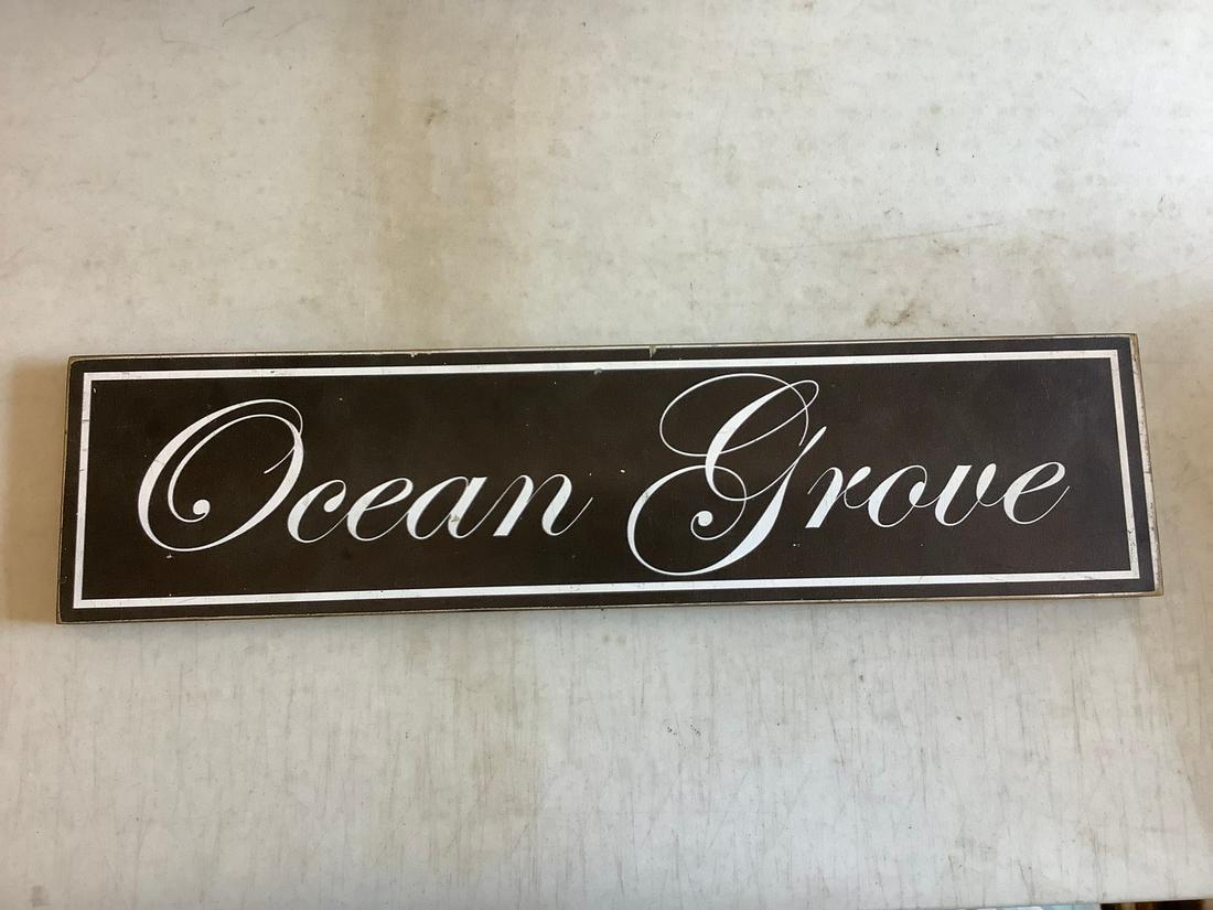Ocean Grove wooden sign 2 ftx6 inch: Ocean Grove wooden sign 2 ftx6 inch