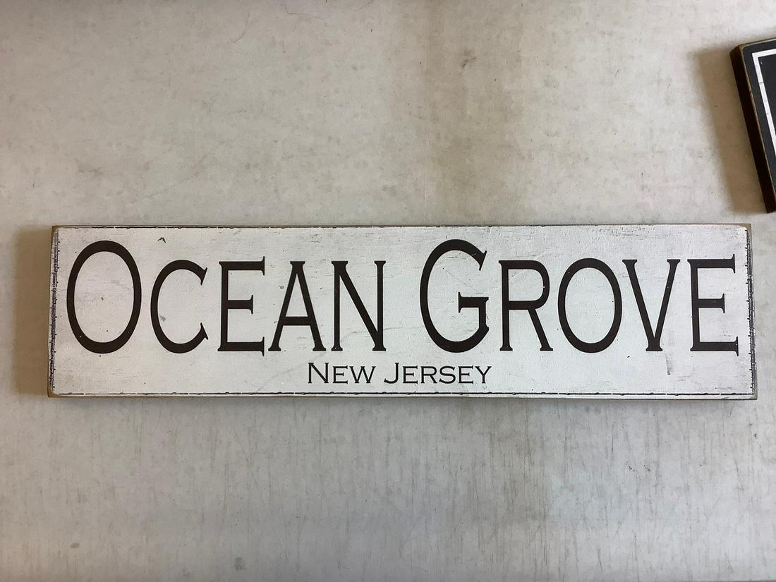 Ocean Grove wooden sign 2 ftx6 inch: Ocean Grove wooden sign 2 ftx6 inch