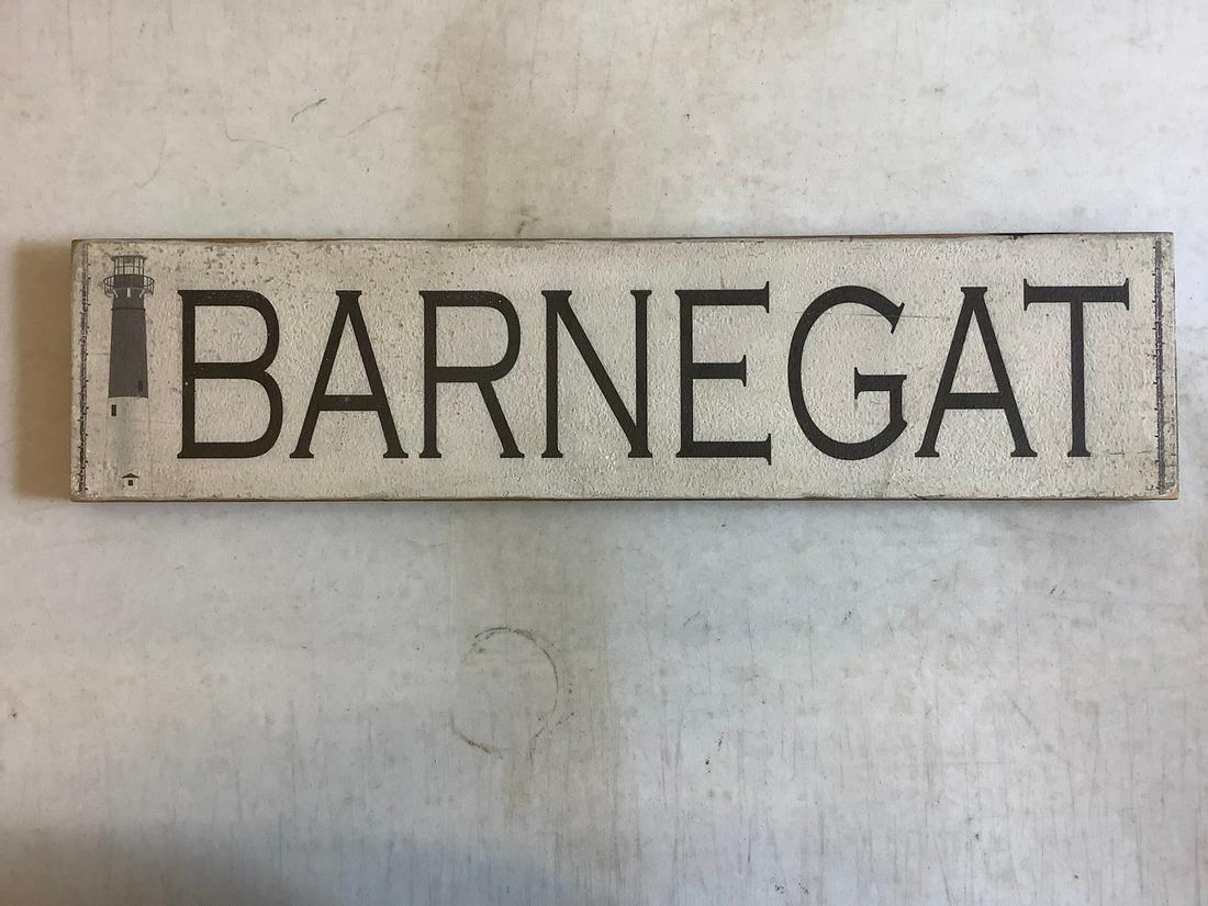 Barnegat wooden sign 2 ft x 6 inch: Barnegat wooden sign 2 ft x 6 inch