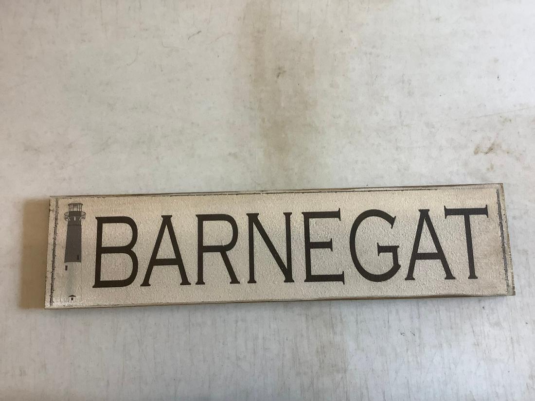 Barnegat wooden sign 2 ft x 6 inch: Barnegat wooden sign 2 ft x 6 inch