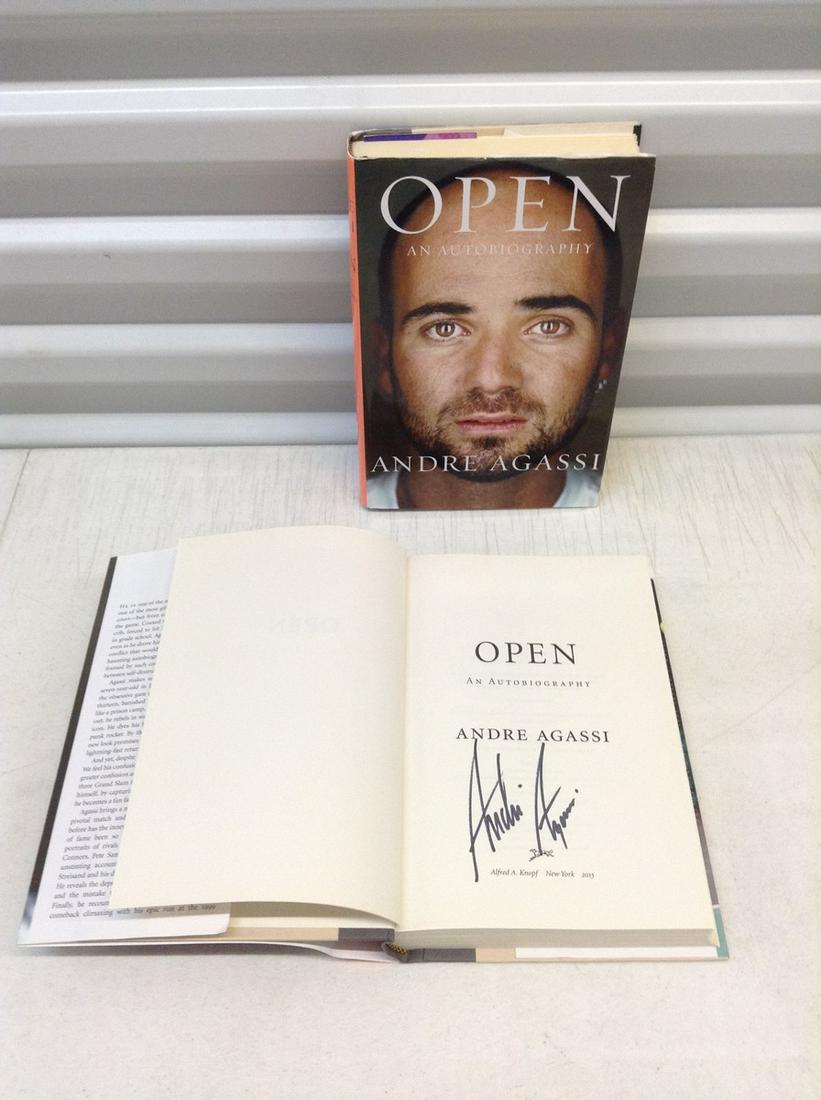 Two Autographed Andre Agassi Autobiographies (1 of 1)