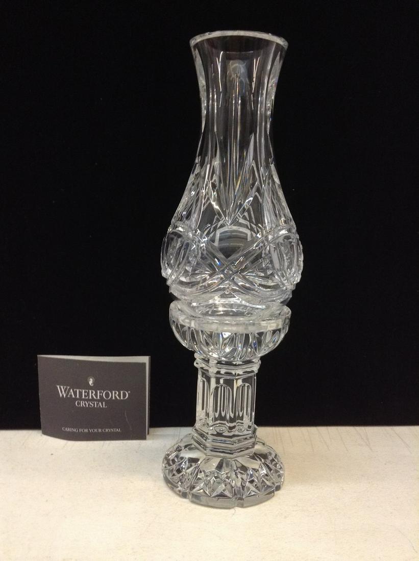 Signed Waterford Crystal Two Piece Hurricane 13" (1 of 1)