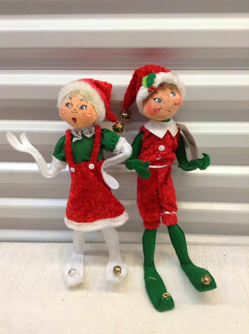 Two AnnaLee Elves 13" (1 of 1)