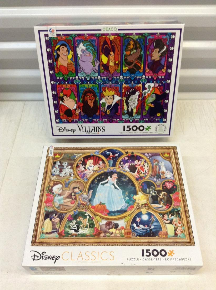 Disney Villains & Classics 1500 Piece Puzzles -: Disney Villains & Classics 1500 Piece Puzzles - Complete