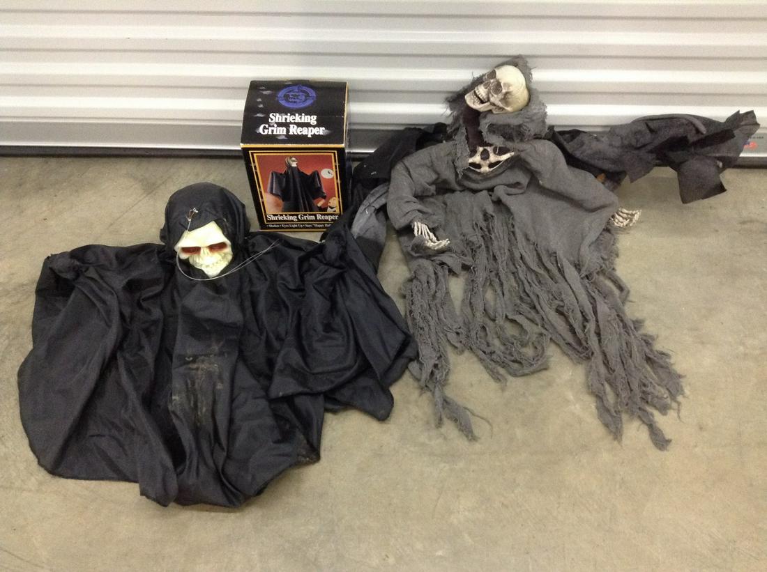 Gemmy Halloween Factory Shrieking Grim Reaper and other: Gemmy Halloween Factory Shrieking Grim Reaper and other animated Halloween Decorations