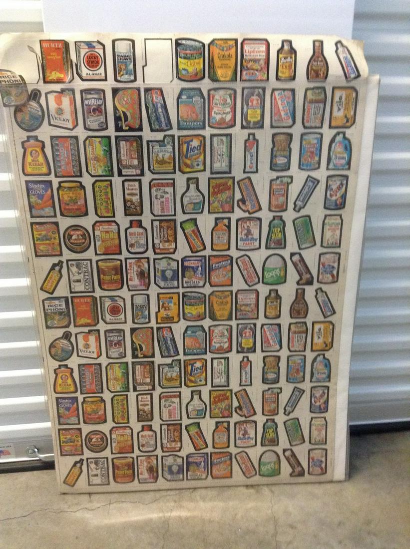 1979 Topps Wacky Packs Sticker Sheet Poster 43"x29" (1 of 1)