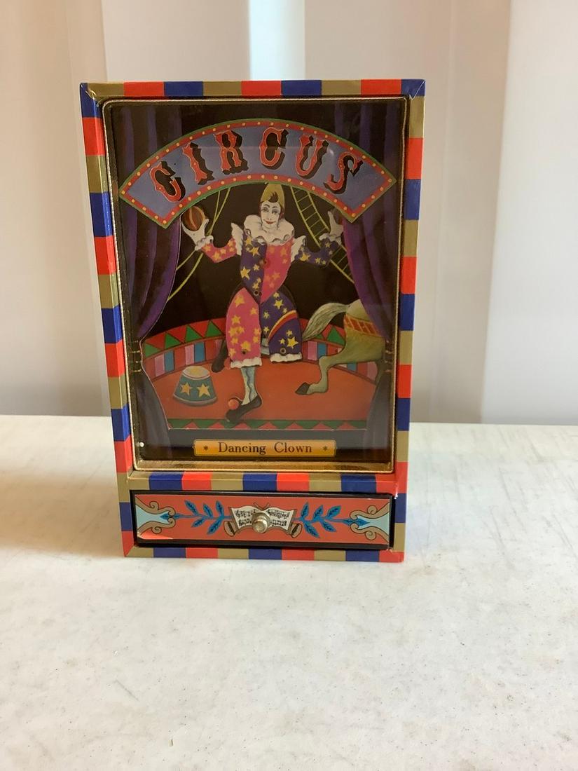Circus music box drawer 8 inch tall: Circus music box drawer 8 inch tall