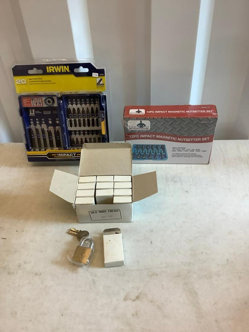Irwin impact power bit set, magnetic nut setter and 12 (1 of 1)