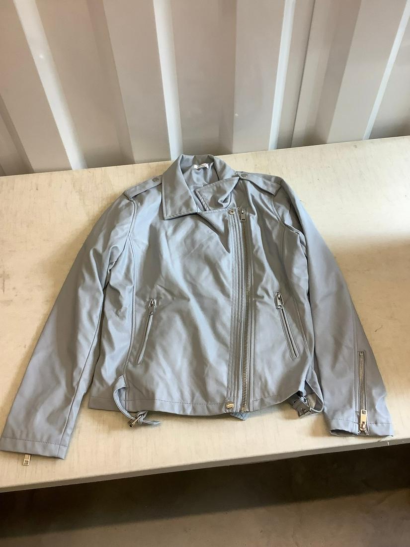 Westport blue leather jacket large (1 of 1)