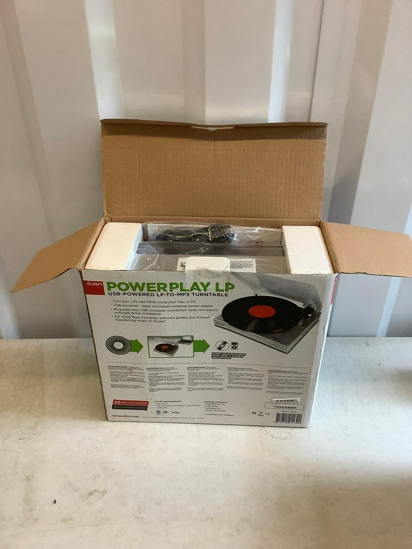 Ion Powerplay LP usb powered LP to MP3 turntable new in (1 of 1)