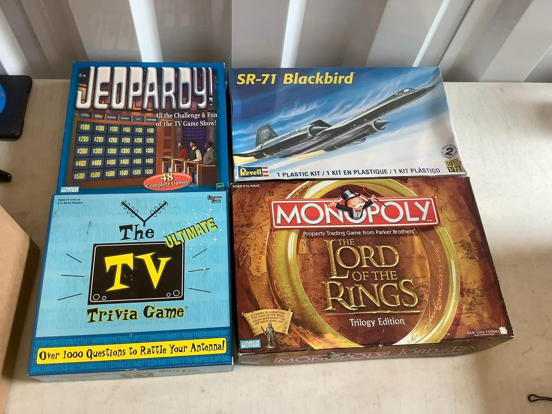 Lord of the rings monopoly, sr71- blackbird model and (1 of 1)