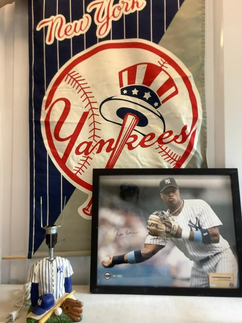 Robinson Canoe Signed framed photo 21x17, yankees lamp (1 of 1)