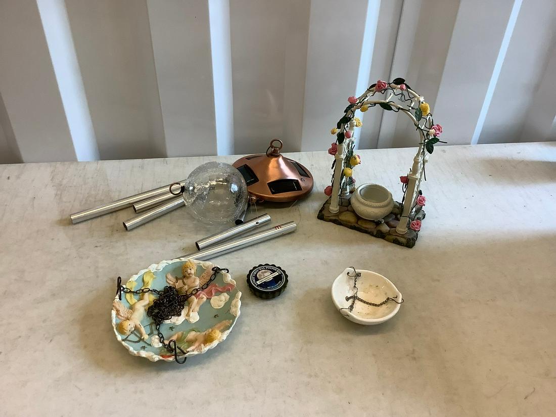 hanging angel dish, wind chimes, and more (1 of 1)