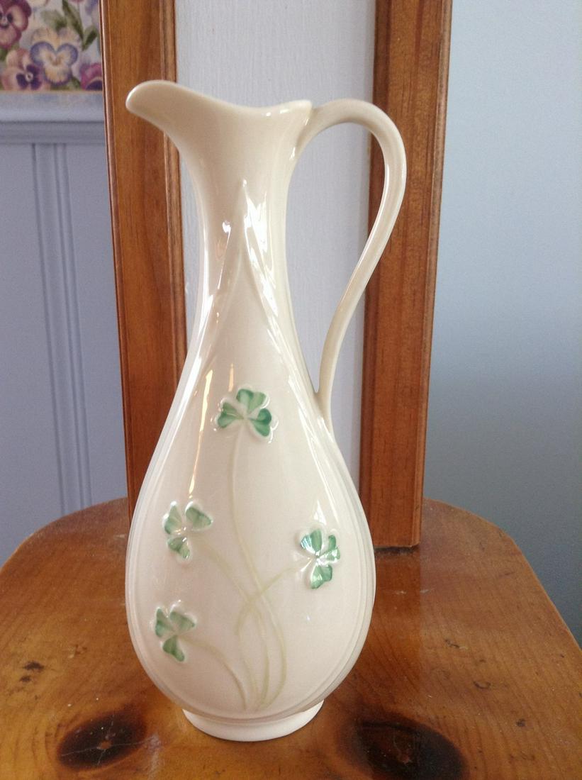 Belleek Pitcher 7" (1 of 1)