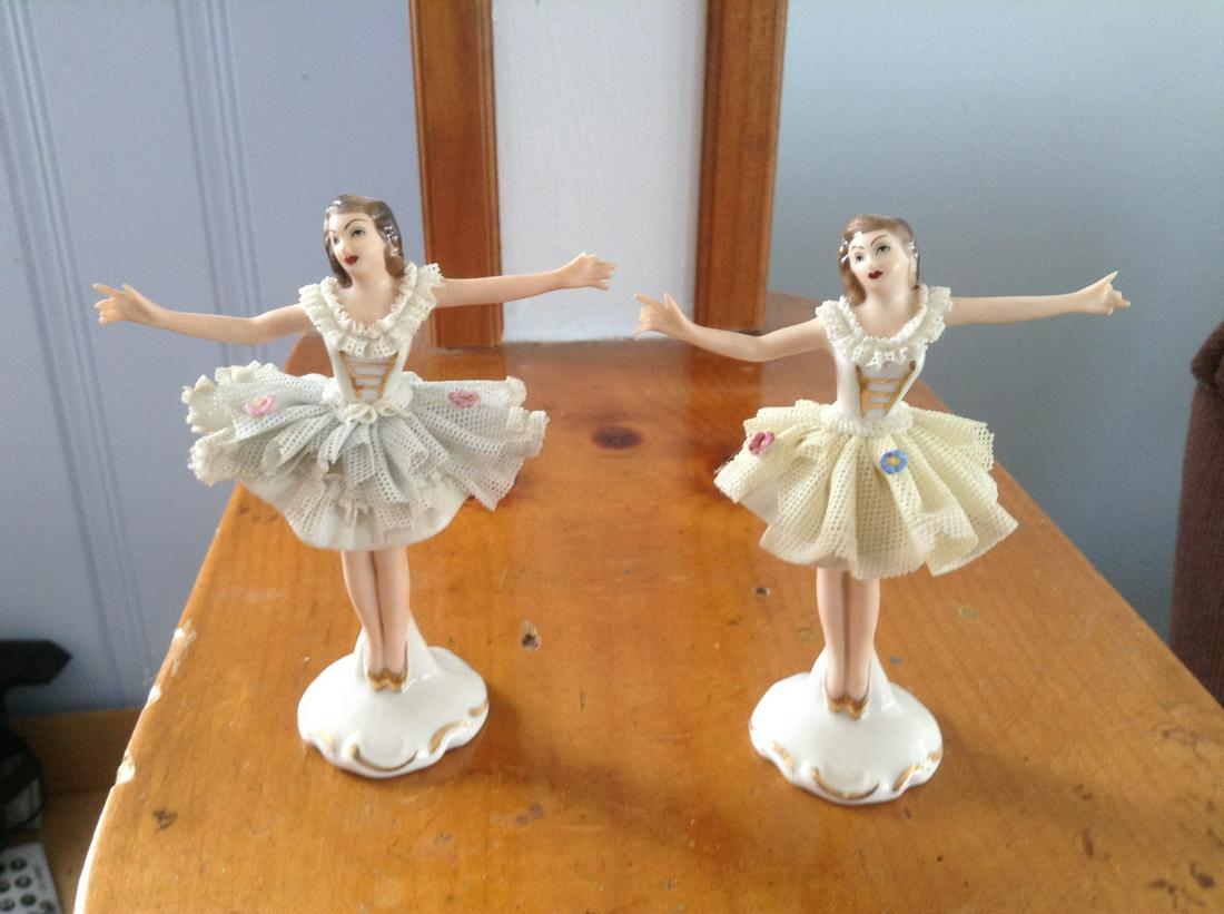 Dresden Statues 4" (some Fingers broken) (1 of 1)