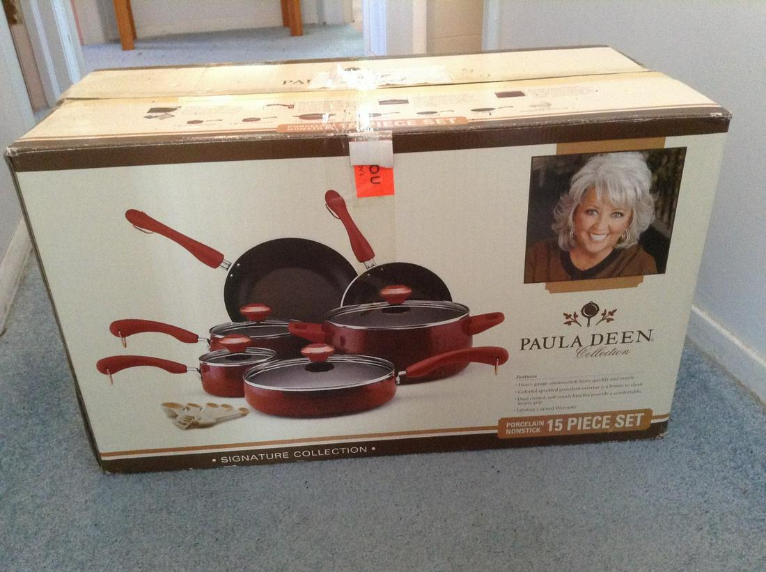 Paula  Deen 15 Piece Porcelain  NonStick Signature (1 of 1)