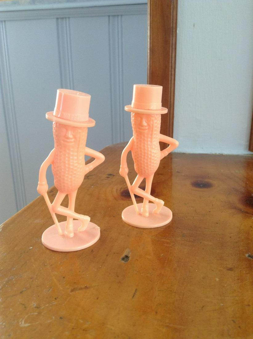 Vintage Plastic Mr. Peanut Shakers (1 of 1)