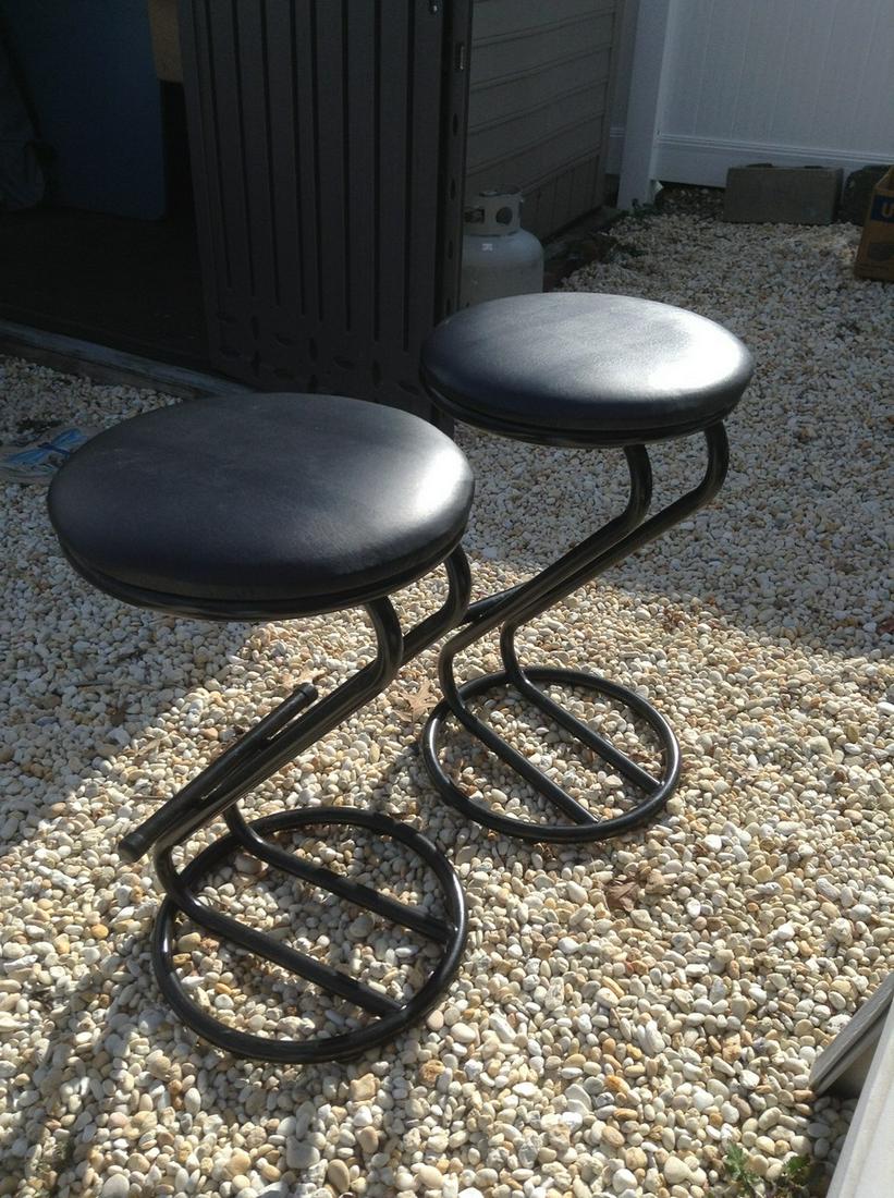Pair of Modern Style Stools 25" (1 of 1)