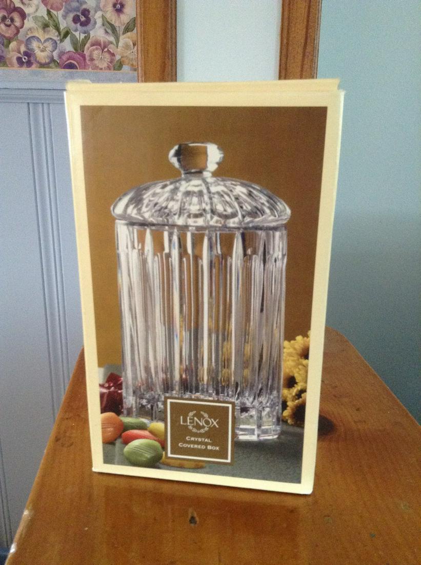 Lenox Crystal Covered Box NIB (1 of 1)