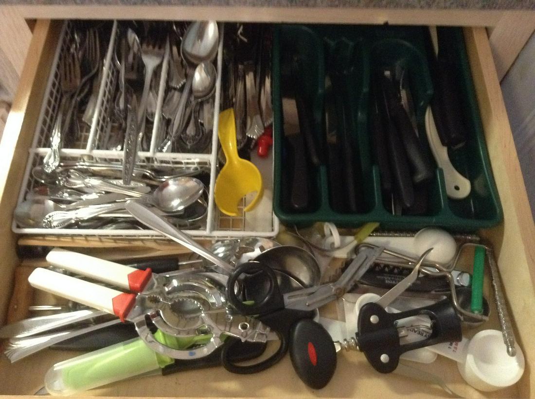 Contents of Drawer Vintage Silverware and more: Contents of Drawer Vintage Silverware and more