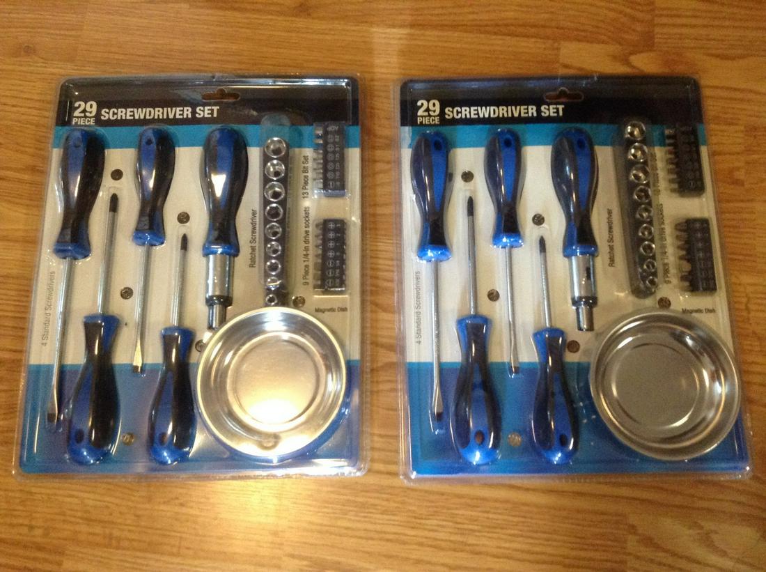 Two NIP 29 Piece Screwdriver sets: Two NIP 29 Piece Screwdriver sets