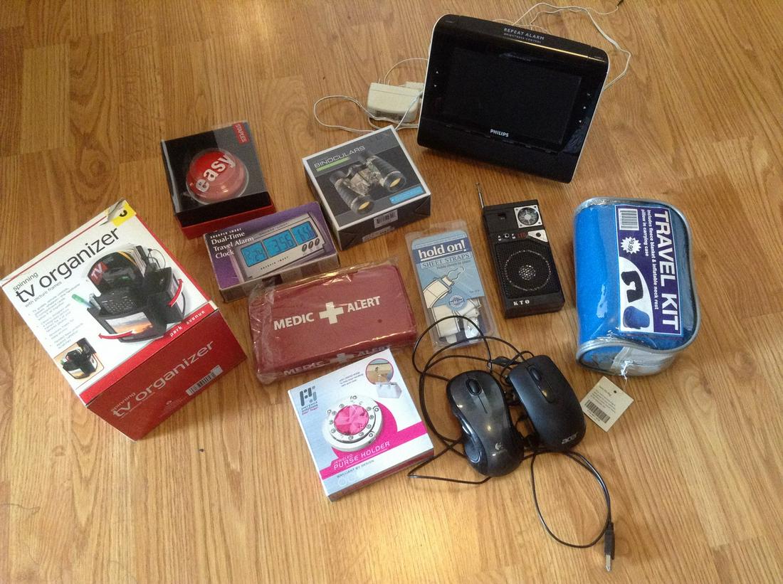Large lot of Binoculars, Alarm Clocks, Radio and more (1 of 1)