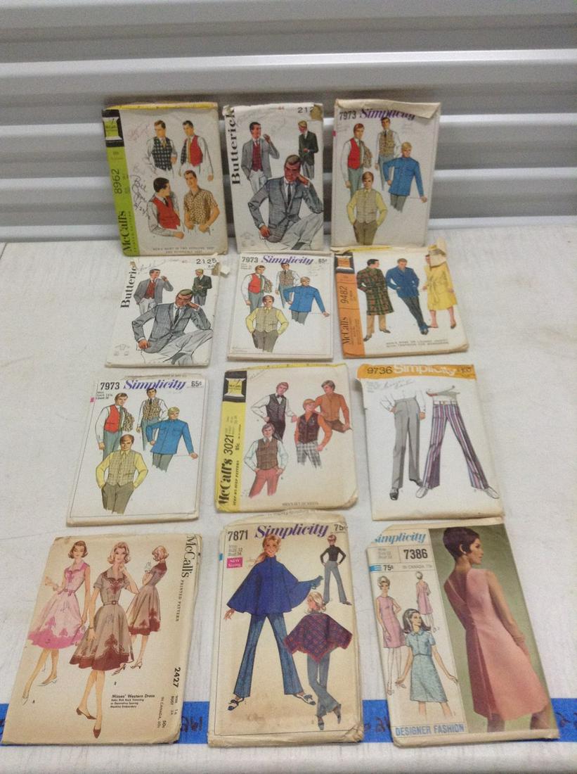 Large lot of Vintage Sewing Patterns (1 of 1)