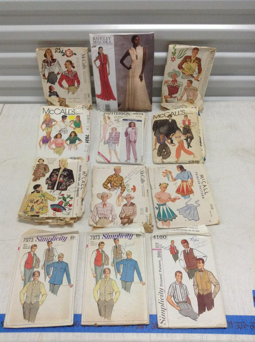 Large lot of Vintage Sewing Patterns (1 of 1)