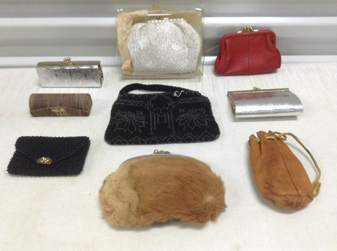 Large Lot of Vintage Beaded and other change purses, (1 of 1)