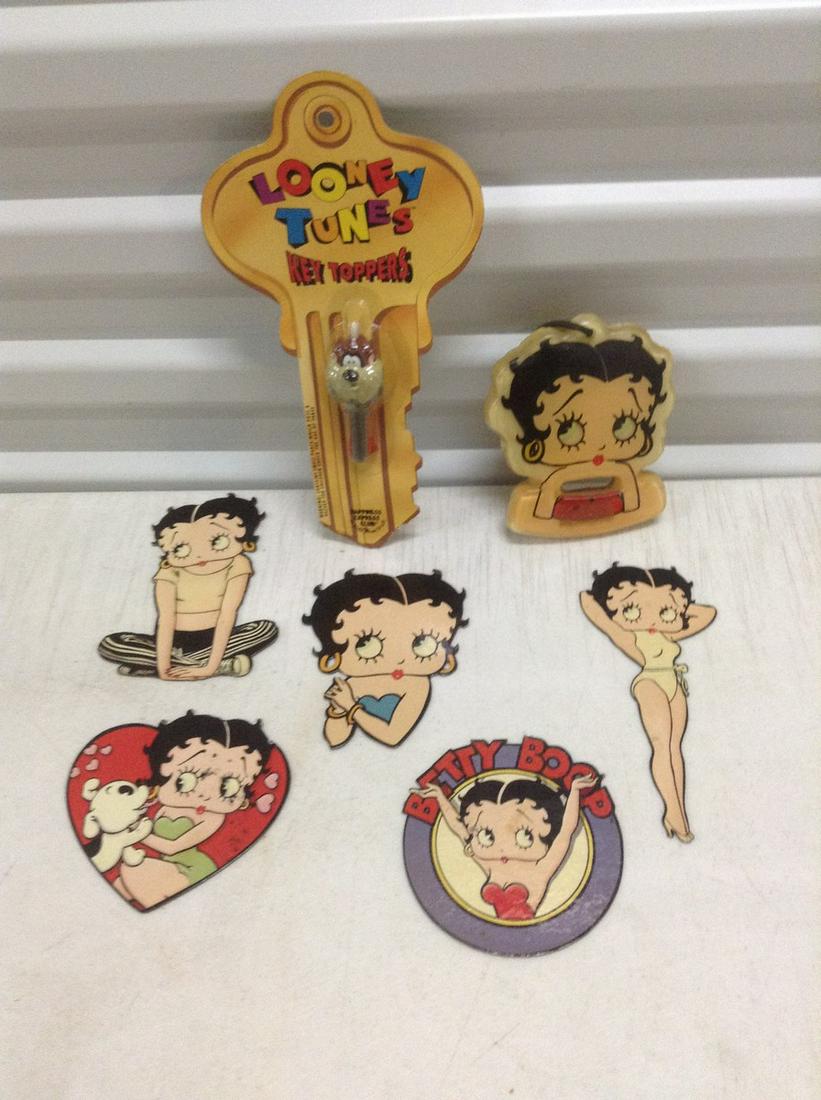 Lot of Betty Boop Magnets Looney Tunes Key Topper NIP: Lot of Betty Boop Magnets Looney Tunes Key Topper NIP and more