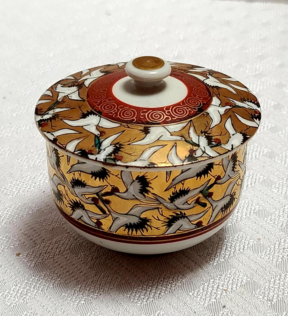 Asian Crane Trinket Box 3x3": Asian Crane Trinket Box 3x3"