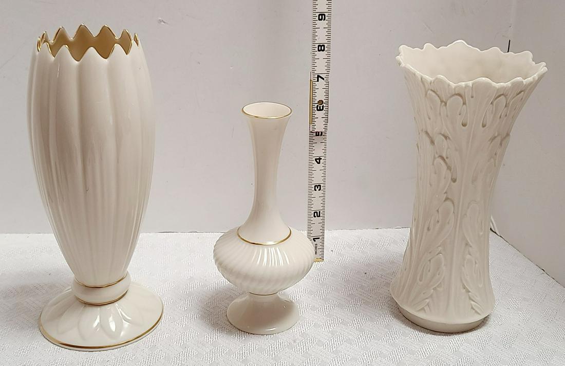 3 Lenox Vases: 3 Lenox Vases