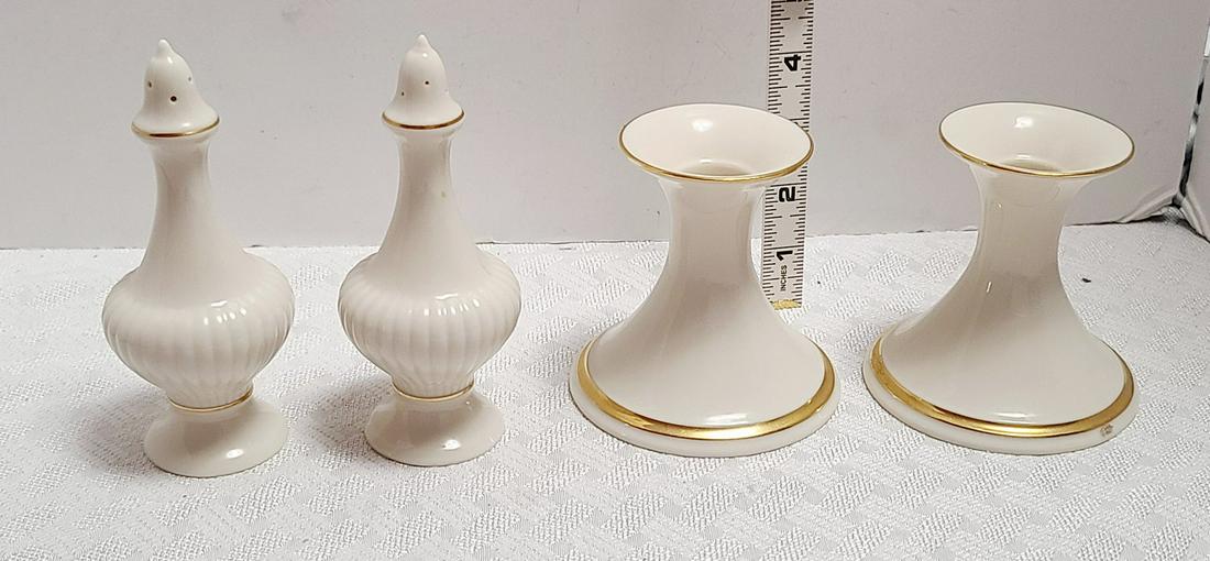 Lenox USA Candle Holders and Salt & Pepper (1 of 1)
