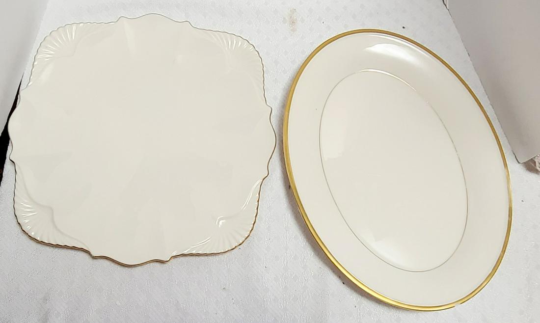 Large Lenox Serving Platters USA note chip to Eternal (1 of 1)