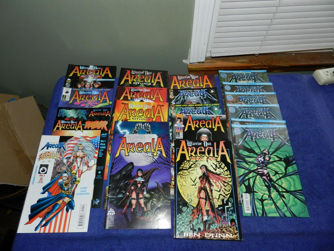 Lot Of 18 Areala Warrior Nun Comic books: Lot Of 18 Areala Warrior Nun Comic books