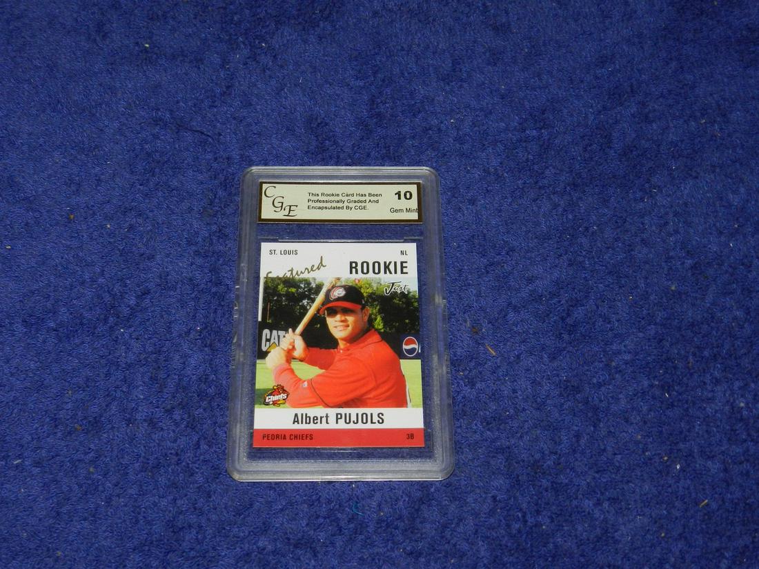 Albert Pujols Just Minors Rookie Card Slabbed (1 of 1)