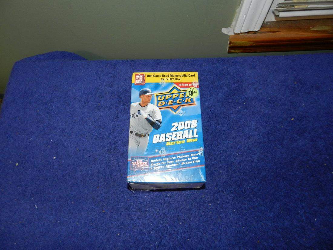 10 Pack Box UD 2008 Baseball Cards Series One Sealed (1 of 1)