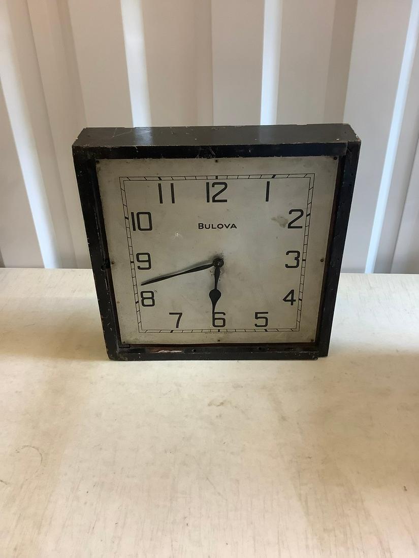 Vintage Bulova electric clock 16x16 (1 of 1)