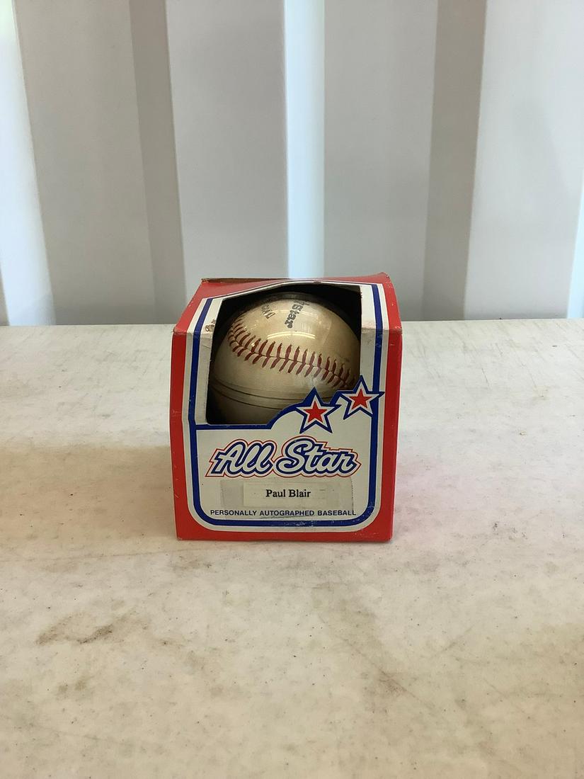 signed all star official baseball paul blair (1 of 1)