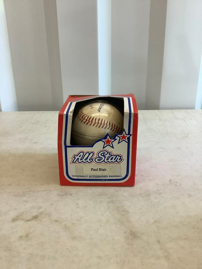 signed all star official baseball paul blair (1 of 1)