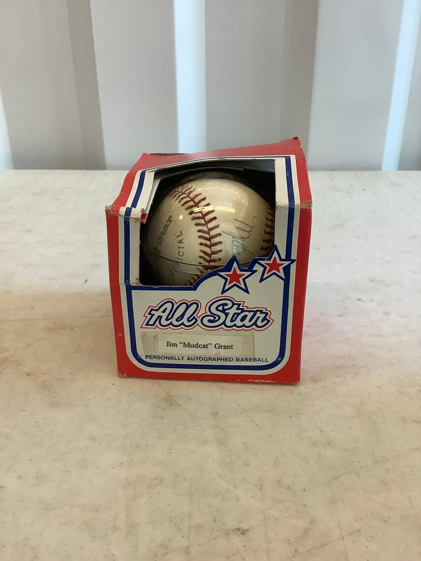 signed all star official baseball jim "mudcat" grant (1 of 1)