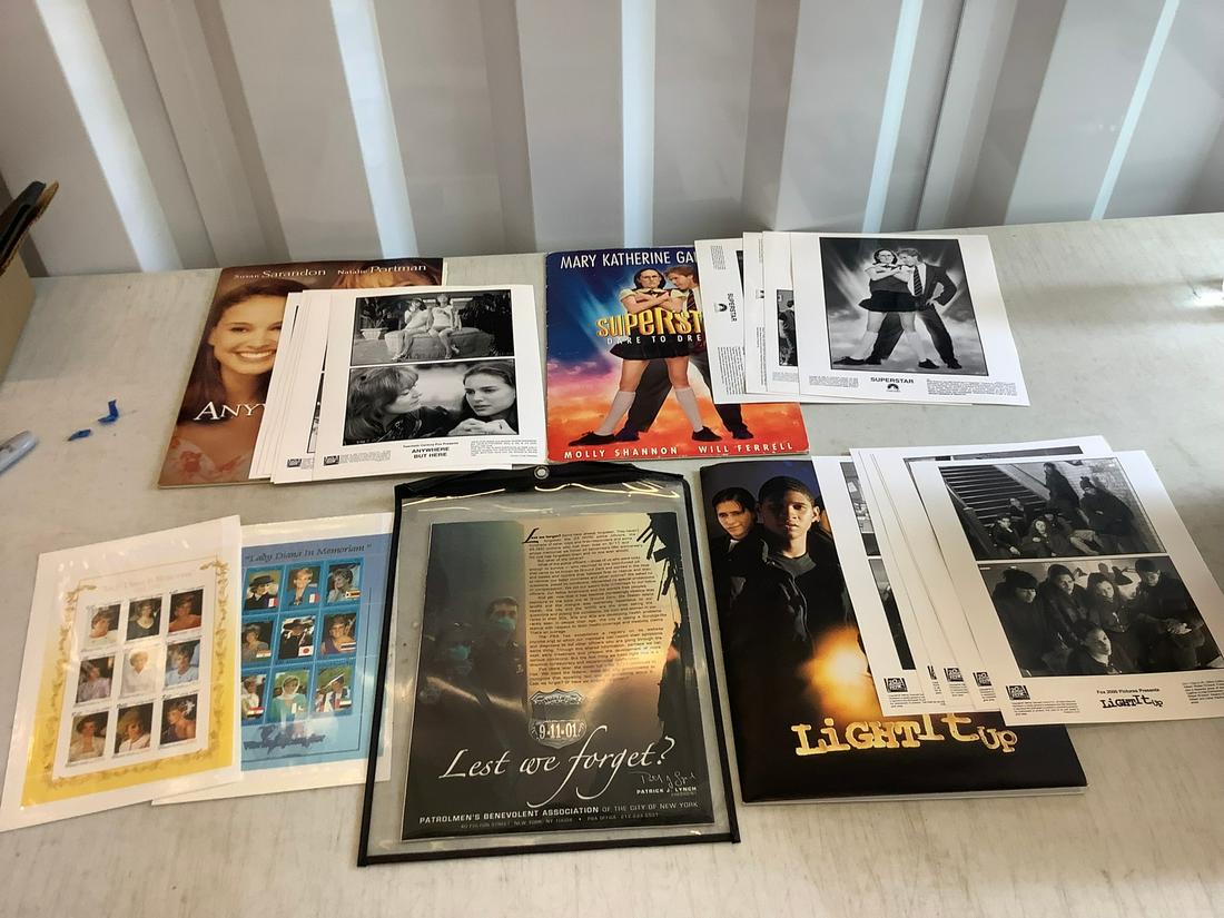 Movie press releases, princess diana stamps and more (1 of 1)