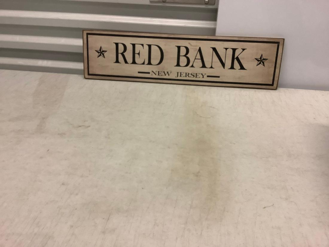Red Bank Wood Sign 24x6 (1 of 1)