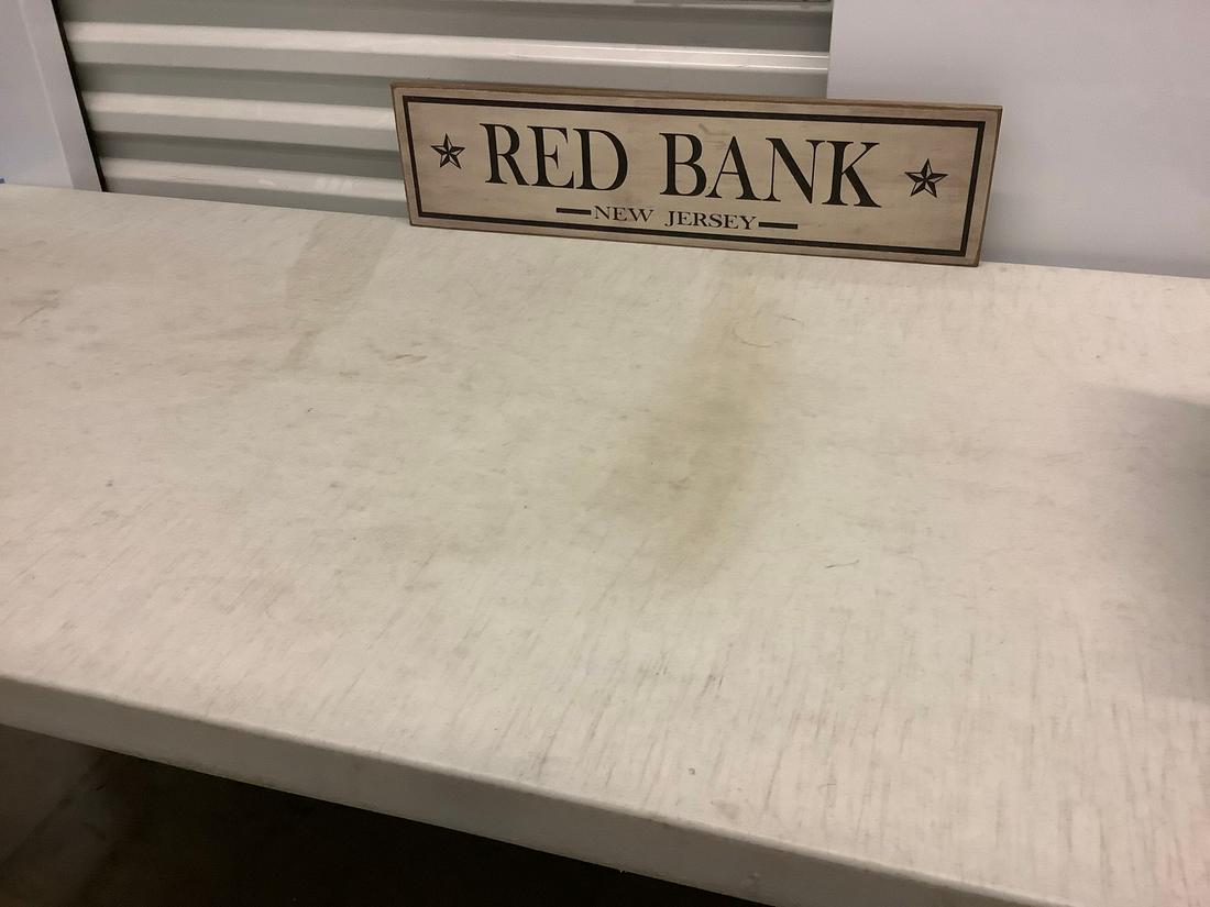 Red Bank Wood Sign 24x6 (1 of 1)